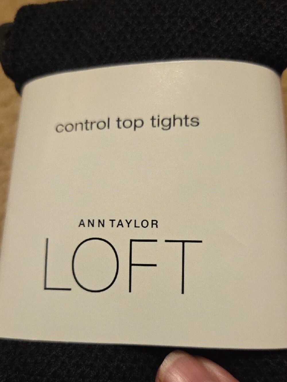 Ann Taylor LOFT Black Control Top Tights - Picture 2 of 4